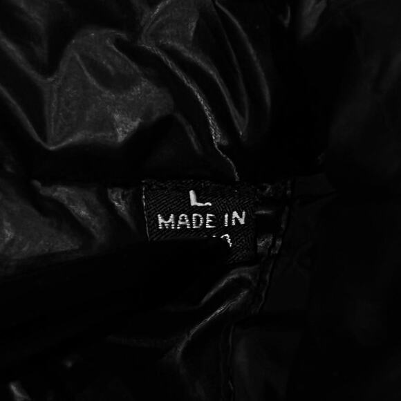 ★ Marc New York Quilted Black Button-Up Puffer Jacket w/ High Collar ★ - Picture 6 of 7